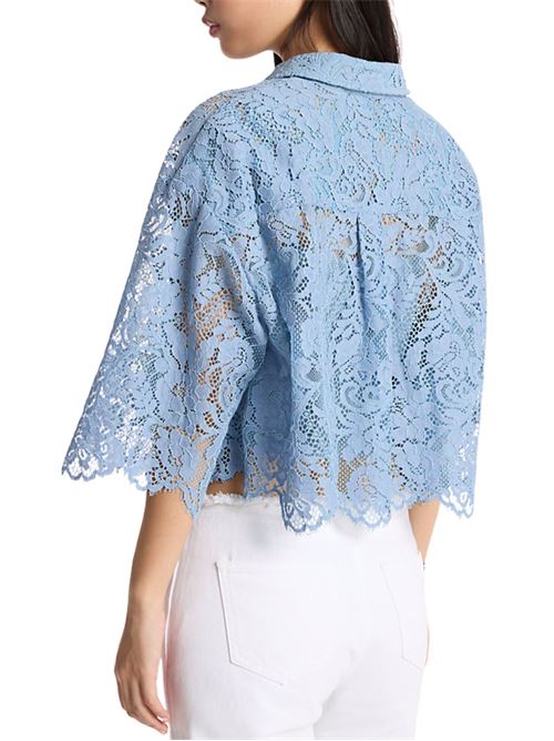 Camicia corta in pizzo floreale Michael Kors | MS64101KQ9424